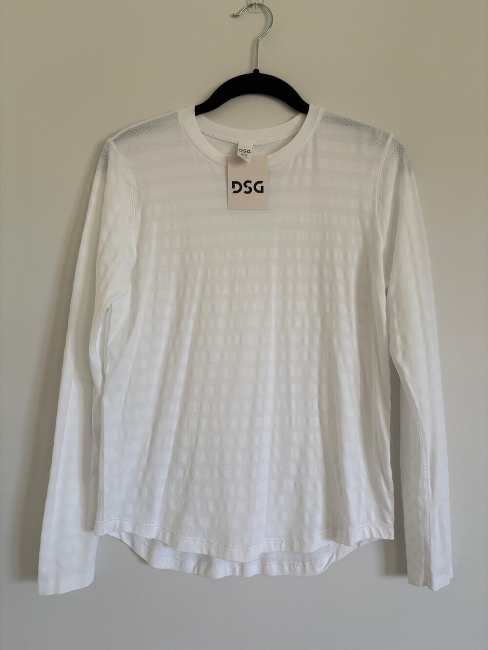 NWT DSG Movement Seamless Long Sleeve Shirt White Women's Size XS